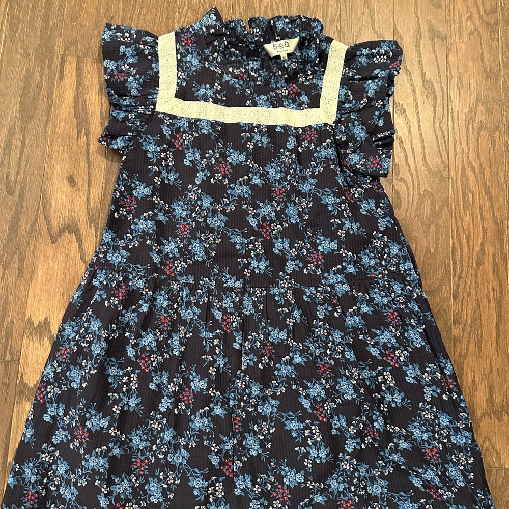 SEA NEW YORK Floral Blue Kids Dress